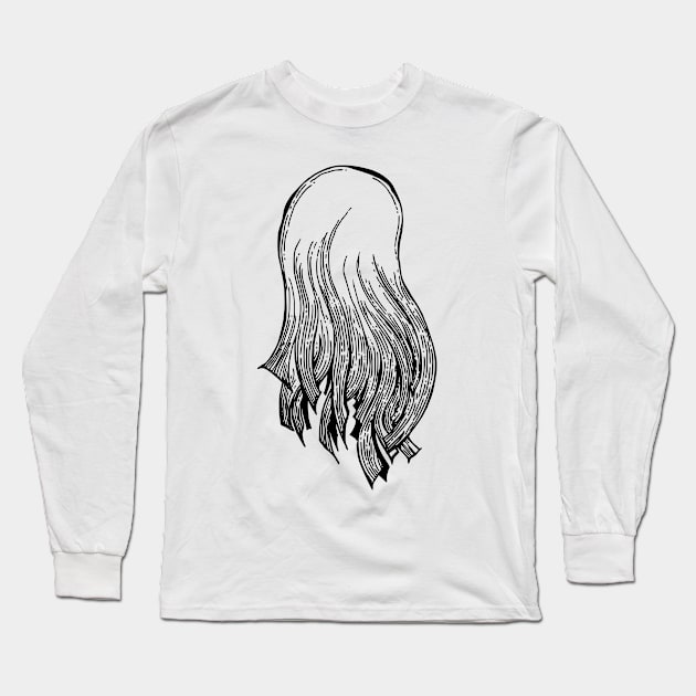 Hair Long Sleeve T-Shirt by TKDoodle